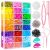 3000Pcs 28 Colors Hair Rubber Bands for Hair, Small Elastic Hair Ties with Organizer Box, Mini Plastic Hair Bands Hair Tie Cutter Hair Loop Tool for Baby Girls Toddler Kid Hair Styling Accessories Set