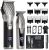 Zaekary Professional Hair Clippers for Men, Professional Barber Clippers and Trimmer Set, Cordless Beard Trimmer Haircut Grooming Kit Gift for Men Women Kids (Black) (B2)