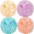 FARMOGA Bath Loofah Sponge Back Scrubber Shower Sponge Soft Mesh Exfoliator Pouf Shower Ball Bath Sponges for Women and Men Bath Accessories (4Pcs 50g Multi Colour)