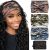 S&N Remille Wide Boho Headbands for Women Extra Large Turban Headband Hairband Hair Twisted Knot Accessories 3 Pack