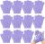 Ramede 30 Pair Exfoliating Gloves Double Sided Exfoliating Bath Gloves Nylon Colorful Shower Gloves for Men Women Beauty Spa Massage Shower Deep Clean Body Skin Bathing Scrubber Accessories (Purple)