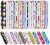 100 Pack Nail Files Double Sided Emery Boards Manicure Tools (Stylish Style)