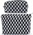 ZLFSRQ 2Pcs Checkered Makeup Bag for Women Large and Small Capacity Black Cosmetic Bag Set Travel Makeup Pouch for Purse Zipper Toiletry Organizer Cute Y2K Aesthetic Trendy Makeup Brushes Storage Bag