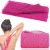 African Net Long Bath Net Sponge,JASSINS African Bathing Body Exfoliating Net Shower Body/ Back Scrubber Skin Smoother,Stretch Length to 66 INCH (Pink)