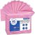 80 Pack Disposable Dental Bibs 13″x18″，3-Ply Waterproof Tattoo Bibs Sheet for Nail Salon，Dental Clinic，Feeding，Tattoo Shop (Pink)