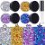 4 Jars of Cosmetic Chunky Glitter Shimmer Body Face Hair Eye Party Beauty Makeup Temporary Tattoos Multicolored (32g/1.12oz) + Quick Dry Glitter Glue(5ml) Pack 7