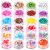 FANDAMEI 24 Boxes Nail Art Slices, 3D Fruit Flowers Star Heart Shapes Nail Slices for Nail Art DIY, Craft, Decoration. Cute Design Nail Art Slice Fruit